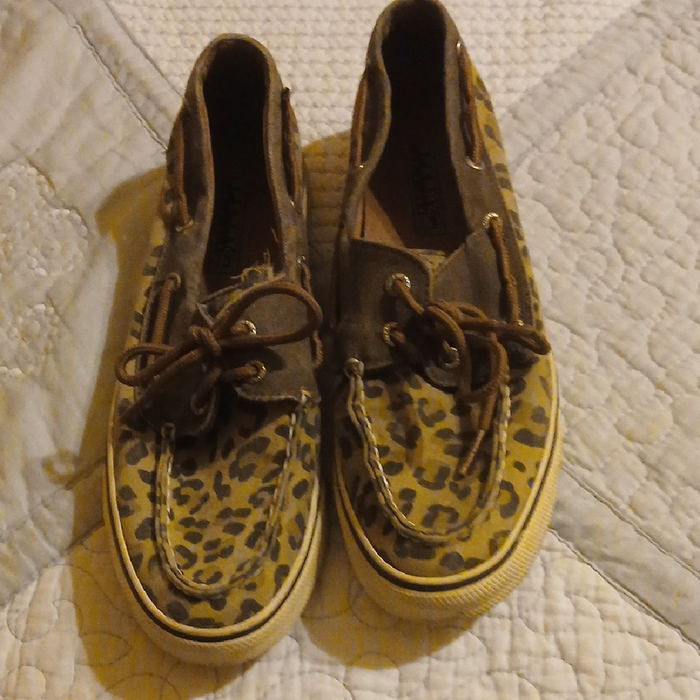 Leopard Print Sperry Shoes